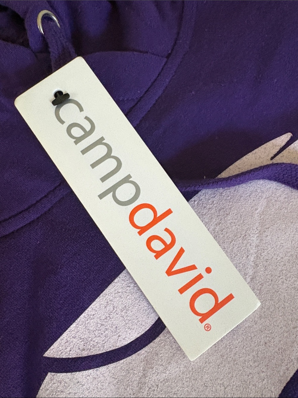 NWT [camp david] Kansas State Wildcats NCAA Hooded Sweatshirt Purple Women’s S M - Picture 10 of 10